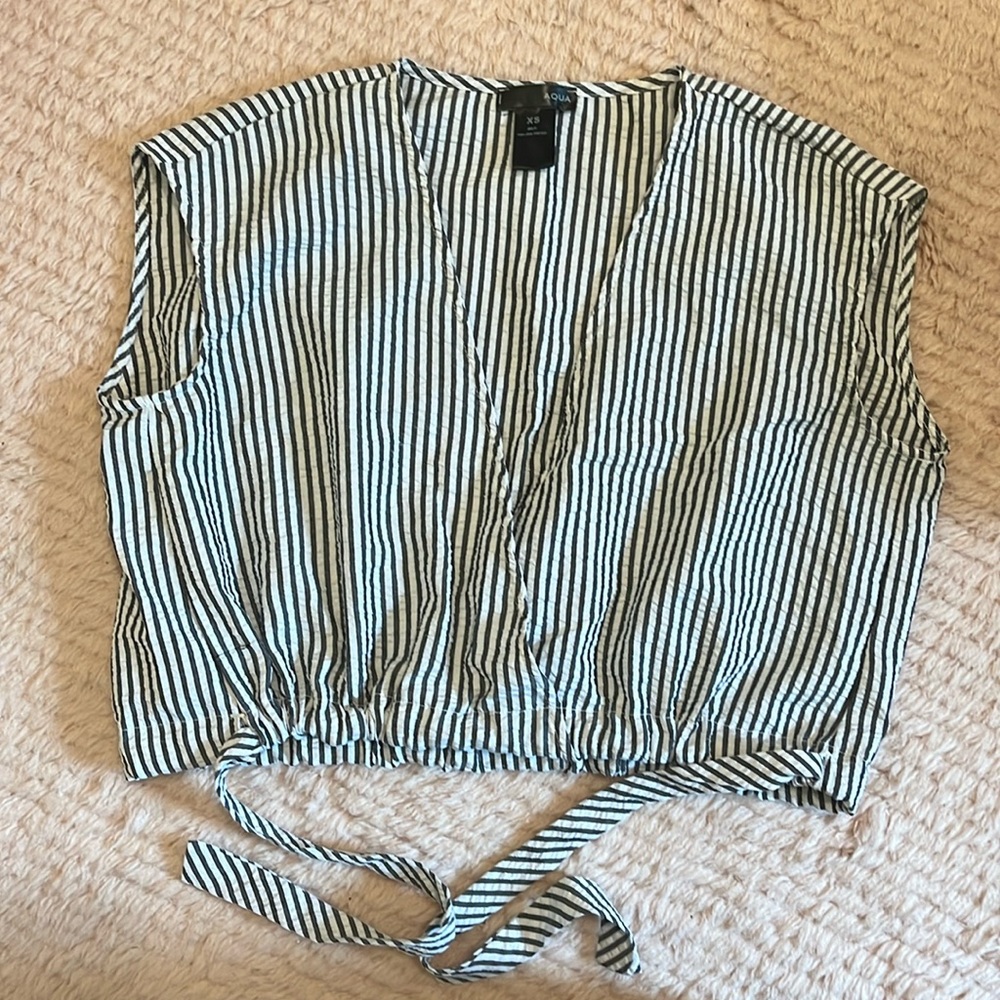 Cropped beach cover up